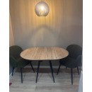 Стол ВВР Элип-2 дуб кера/черный конус, пластик